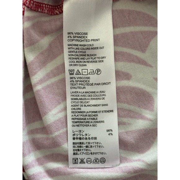 Women's Tommy Bahama Long Sleeve Shirt Top Large Unique Pattern Runched Side - Picture 5 of 7